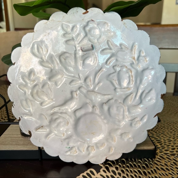 Vintage Persian Hand Painted Enamel on Copper Hanging Dish - Picture 2 of 14